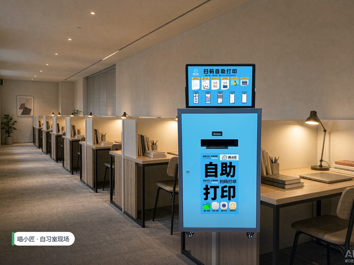自习室 喵小匠自助打印